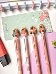 Caneta click capivara cute
