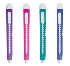 Caneta borracha tris push
