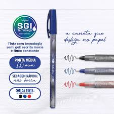 Caneta tris slide ultra 1.0 cores
